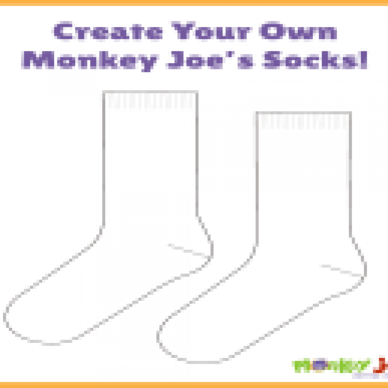 Coloring sheet - Custom Sock Template