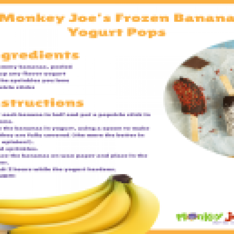 Coloring sheet - Frozen Banana Yogurt Pops
